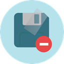 Diskette, Save File, Flash Disk, Files And Folders, Multimedia, save, Floppy disk, interface, technology PowderBlue icon