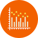 graphic, Bar chart, Seo And Web, graph, Business, Stats, statistics OrangeRed icon