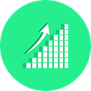 graphics, Arrow, Business, Stats, Analytics, Diagram, statistics, growth, Benefits, Seo And Web MediumSpringGreen icon