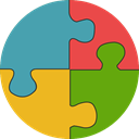 gaming, education, Puzzle, puzzle piece, Puzzle Pieces, Puzzle Game CadetBlue icon