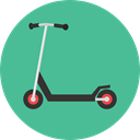 Fun, childhood, Scooter, transportation, transport CadetBlue icon