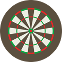 sniper, weapons, Dart Board, Sports And Competition, Aim, Target, sports, dart, shooting DarkOliveGreen icon
