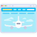 Browser, Multimedia, Plane, Aeroplane, website, airplane, web page, Seo And Web PaleTurquoise icon