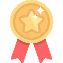 Certification, Seo And Web, medal, winner, Quality, award SandyBrown icon