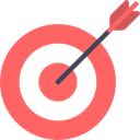 Arrow, Target, Archery, targeting, weapons, Dart Board, Seo And Web Tomato icon