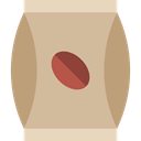 Coffee, food, Beans, Coffee Shop, Coffee Bag Tan icon