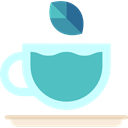 Coffee Shop, Tea Cup, food, infusion, hot drink, kitchenware MediumTurquoise icon