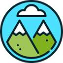 nature, mountain, rural, Peaks, Geology Turquoise icon