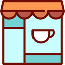 Business, store, Building, Shop, Coffee Shop LightCyan icon