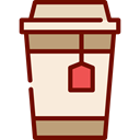 infusion, hot drink, Coffee Shop, Take Away, Paper Cup, Coffee, tea, food AntiqueWhite icon