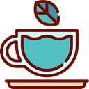 food, infusion, hot drink, kitchenware, Coffee Shop, Tea Cup Maroon icon