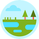 nature, Wetland, trees, Aquatic, Vegetation PaleTurquoise icon