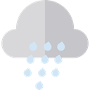 sky, rainy, meteorology, raining, weather, Rain, Storm Gainsboro icon