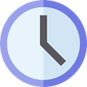 Clock, time, watch, miscellaneous, tool, square, Tools And Utensils AliceBlue icon
