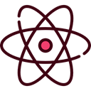science, Atomic, Atom, education, nuclear, Electron, physics Black icon