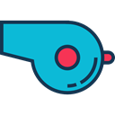 music, tool, Whistle, musical instrument, referee DarkTurquoise icon
