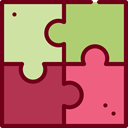gaming, Fit, Puzzle, Jigsaw, Creativity, Puzzle Pieces, Puzzle Game Brown icon