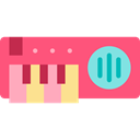 Keyboard, music, piano, Keys, musical instrument, Music And Multimedia Salmon icon