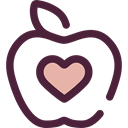 Apple, vegetarian, vegan, Healthy Food, Food And Restaurant, food, Fruit, organic, diet DarkSlateGray icon