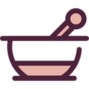 Healthcare And Medical, health, medical, education, medicine, chemical, Mortar, Pestle, Grinding Black icon