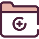 Folder, documents, medical, files, hospital, Medical Result, Healthcare And Medical DarkSlateGray icon
