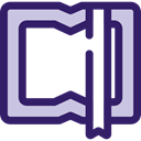 Book, Library, education, reader, reading, leisure, open book, School Material MidnightBlue icon