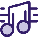 music, interface, music player, song, music note, musical note, Quaver, Music And Multimedia MidnightBlue icon