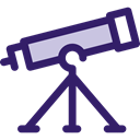Tools And Utensils, Observation, space, telescope, science, education MidnightBlue icon