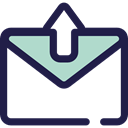 Email, envelope, Message, mail, Note, interface, Communications MidnightBlue icon