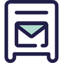 Mailbox, Communications, Email, envelope, Message, mail, post office MidnightBlue icon