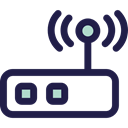 Wifi, wireless, router, technology, electronics, Wireless Connectivity, Wifi Signal, Wireless Internet MidnightBlue icon