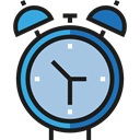 Clock, time, timer, alarm clock, Tools And Utensils, Time And Date LightSteelBlue icon