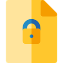interface, Files And Folders, File, security, Archive, padlock, document NavajoWhite icon