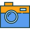 Camera, picture, interface, digital, technology, electronics, photograph, photo camera CornflowerBlue icon