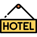 sign, square, signs, Signaling, Hotel Sign Black icon