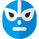 fight, Masks, Oval, Mexican, shapes, Mexico, Mask, fighter, Fighters, Mexico Icons, Sports And Competition DodgerBlue icon