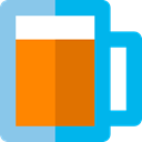 drink, food, mug, beer, Pint, Beer Mug, Pint Of Beer, Food And Restaurant DeepSkyBlue icon