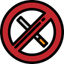 Cigarette, prohibition, signs, forbidden, no smoking, Smoke, Signaling, Unhealthy Black icon