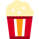 cinema, food, Salty, popcorn, snack, Fast food, entertainment Moccasin icon