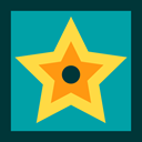 star, award, recognition, entertainment, signs, Walk Of Fame DarkCyan icon