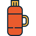 drink, food, flask, liquid, thermos, Tools And Utensils, Food And Restaurant Chocolate icon