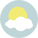 Cloud, weather, Cloudy, Sunny, sky, meteorology, Clouds And Sun LightGray icon