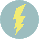 lightning, weather, electricity, Flash, Bolt, electrical, technology, thunder DarkGray icon