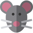 rodent, wildlife, Animal Kingdom, Mouse, pet, Animals, mammal Gray icon
