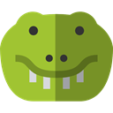 zoo, Animals, reptile, wildlife, Crocodile, Animal Kingdom OliveDrab icon