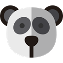 panda, zoo, Animals, Wild Life, Animal Kingdom DarkGray icon