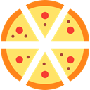 food, Pizza, Fast food, sliced, Italian Food, Food And Restaurant Khaki icon