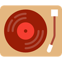 Record Player, Music And Multimedia, lp, vinyl, technology, turntable, music, music player BurlyWood icon