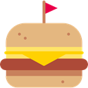 food, Fast food, junk food, sandwich, Burger, hamburger, Food And Restaurant BurlyWood icon