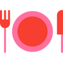 Knife, Plate, Dish, spoon, Cutlery, Food And Restaurant Tomato icon